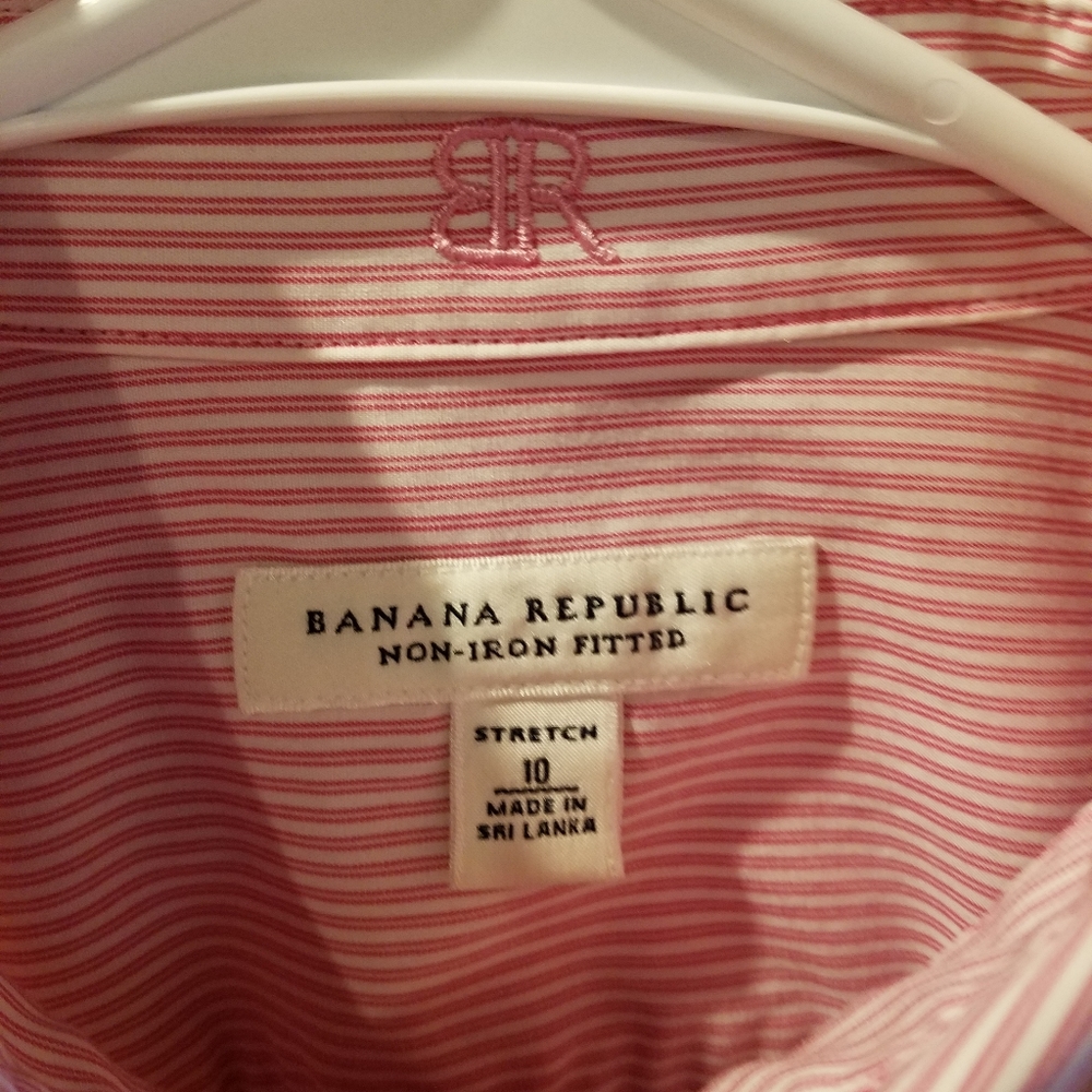 Banana Republic womens striped button down - Picture 6 of 7